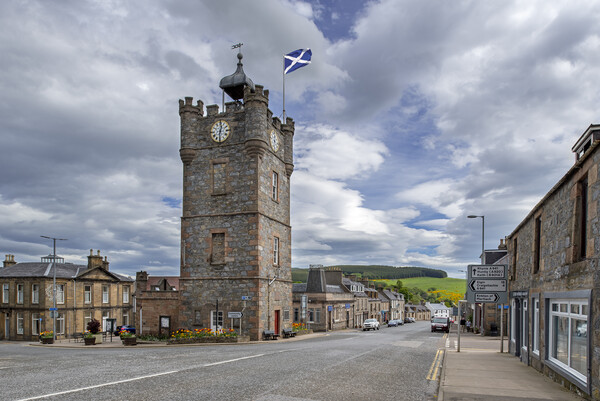 Dufftown Clock Tower, Banffshire, Scotland Picture Board by Arterra 