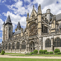 Buy canvas prints of Collégiale Notre-Dame des Andelys, Les Andelys, Normandy by Arterra 