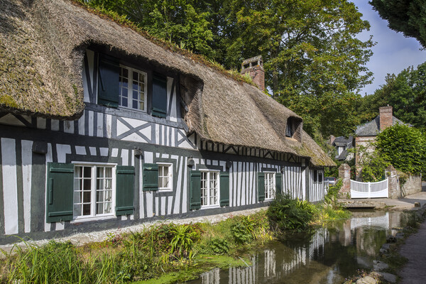 Half Timbered House at Veules-les-Roses, Normandy Picture Board by Arterra 