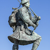 Buy canvas prints of Bill Millin Statue on Sword Beach, Normandy by Arterra 