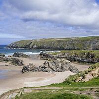 Buy canvas prints of Sandy beach near Durness, Scotland by Arterra 