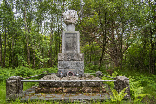 James of the Glen Monument, Ballachulish, Scotland Picture Board by Arterra 
