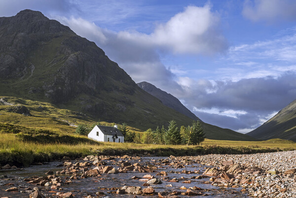 Lagangarbh Hut and River Coupall in  in Glen Coe Picture Board by Arterra 