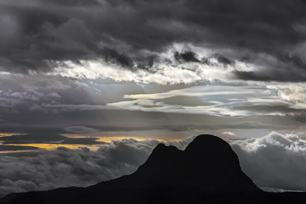 Storm Clouds and Suilven, Scotland Picture Board by Arterra 