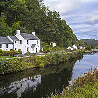 Buy canvas prints of Cairnbaan and the Crinan Canal, Scotland by Arterra 