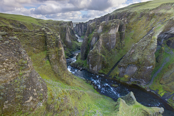 Fjadra River in the Fjadrargljufur Canyon, Iceland Picture Board by Arterra 