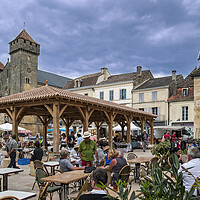 Buy canvas prints of Market at Beaumont-du-Périgord, France by Arterra 