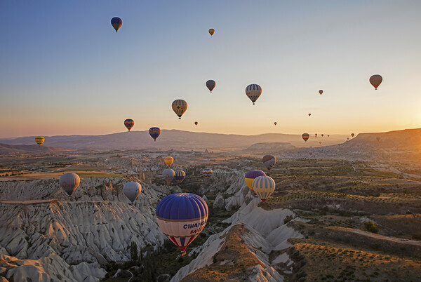 Ballooning in Cappadocia, Turkey Picture Board by Arterra 