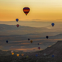 Buy canvas prints of Hot Air Balloons at Sunrise, Cappadocia by Arterra 