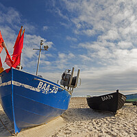 Buy canvas prints of Fishing Boats on the Beach by Arterra 
