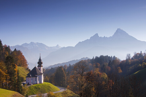 Berchtesgaden in Autumn, Bavaria Picture Board by Arterra 