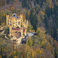 Buy canvas prints of Hohenschwangau Castle in Autumn by Arterra 