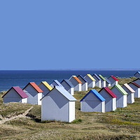 Buy canvas prints of Colorful Beach Huts by Arterra 