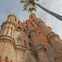 Buy canvas prints of Parroquia de San Miguel Arcangel in San Miguel de Allende, Mexico by Arterra 