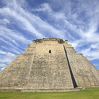 Buy canvas prints of Pyramid of the Magician, Uxmal, Yucatan, Mexico by Arterra 