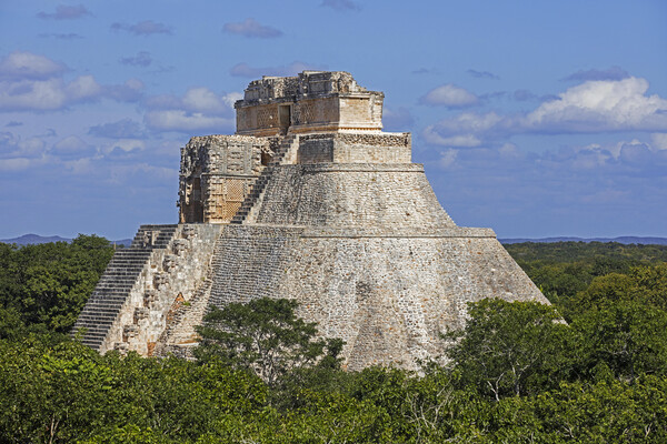 Pyramid of the Magician at Uxmal, Yucatan, Mexico Picture Board by Arterra 
