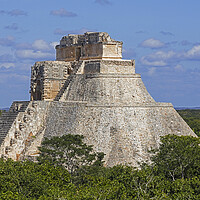 Buy canvas prints of Pyramid of the Magician at Uxmal, Yucatan, Mexico by Arterra 