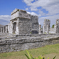 Buy canvas prints of Maya Temple at Tulum, Yucatan, Mexico by Arterra 