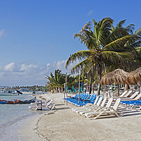 Buy canvas prints of Beach at Mahahual along the Costa Maya, Yucatan, Mexico by Arterra 