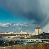Buy canvas prints of Snow storm over Moscow by Valerii Soloviov