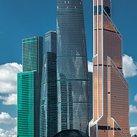 Buy canvas prints of Business center "Moscow-city". by Valerii Soloviov