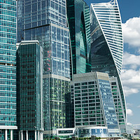 Buy canvas prints of Business center "Moscow-city". by Valerii Soloviov