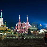 Buy canvas prints of Night Moscow. by Valerii Soloviov