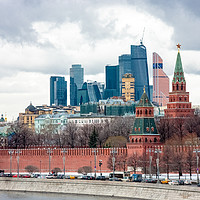 Buy canvas prints of Panorama Of Moscow Kremlin. by Valerii Soloviov