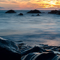 Buy canvas prints of Smooth Woolacombe Waters by Ben Kirby