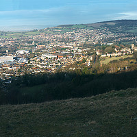 Buy canvas prints of Stroud Town From Rodborough Common by Ben Kirby