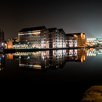 Buy canvas prints of Gloucester Docks By Night by Ben Kirby