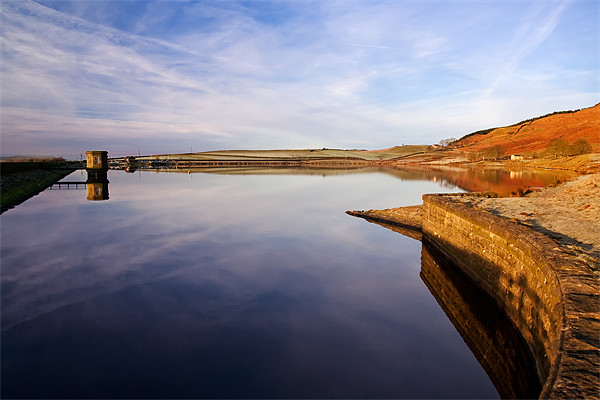 Tranquility at Embsay Reservoir Picture Board by Jim Round