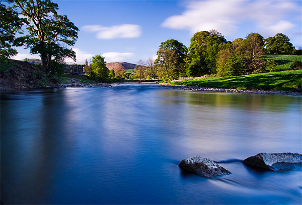Serene Sunset at River Wharfe Picture Board by Jim Round