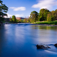 Buy canvas prints of Serene Sunset at River Wharfe by Jim Round