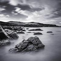 Buy canvas prints of Tranquil Seascape at Loch an Alltain Duibh by Jim Round