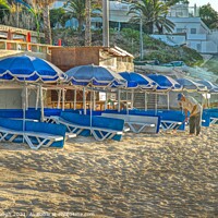 Buy canvas prints of Portugal Deckchair Beach by Philip Gough