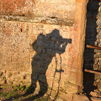 Buy canvas prints of Photographers Shadow Wall by Philip Gough