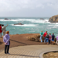 Buy canvas prints of PEOPLE ON LANDS END by Philip Gough