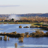 Buy canvas prints of FLOODED SOMERSET LEVELS by Philip Gough