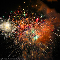 Buy canvas prints of FIREWORKS SHAPES by Philip Gough
