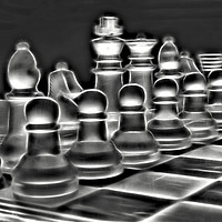 Buy canvas prints of Dramatic Chess by Philip Gough
