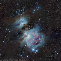 Buy canvas prints of Orion and Running Man nebulae by Ragnar Lothbrok