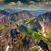 Buy canvas prints of Landscape with Fagaras mountains in Romania by Ragnar Lothbrok