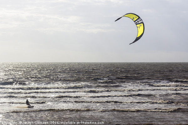 Kiteboarding at Cleveleys Picture Board by Joseph Clemson