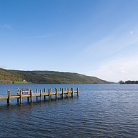 Buy canvas prints of Jetty on Coniston Water by Joseph Clemson