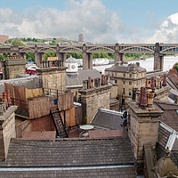 Buy canvas prints of Old Newcastle Rooftops by Joseph Clemson