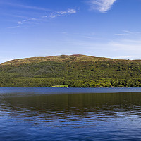 Buy canvas prints of Coniston water and Peel (Wild Cat) Island by Joseph Clemson