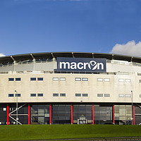 Buy canvas prints of Bolton Wanderers Macron Stadium by Joseph Clemson