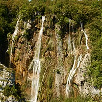 Buy canvas prints of Waterfalls at Plitvice National Park by Barbara Vizhanyo