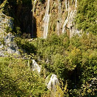 Buy canvas prints of Waterfalls in Plitvice National Park by Barbara Vizhanyo